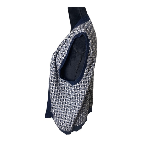 Crossings Fine Line 100% Cotton Sleeveless Button Up Sweater Vest Size XL - Picture 2 of 6